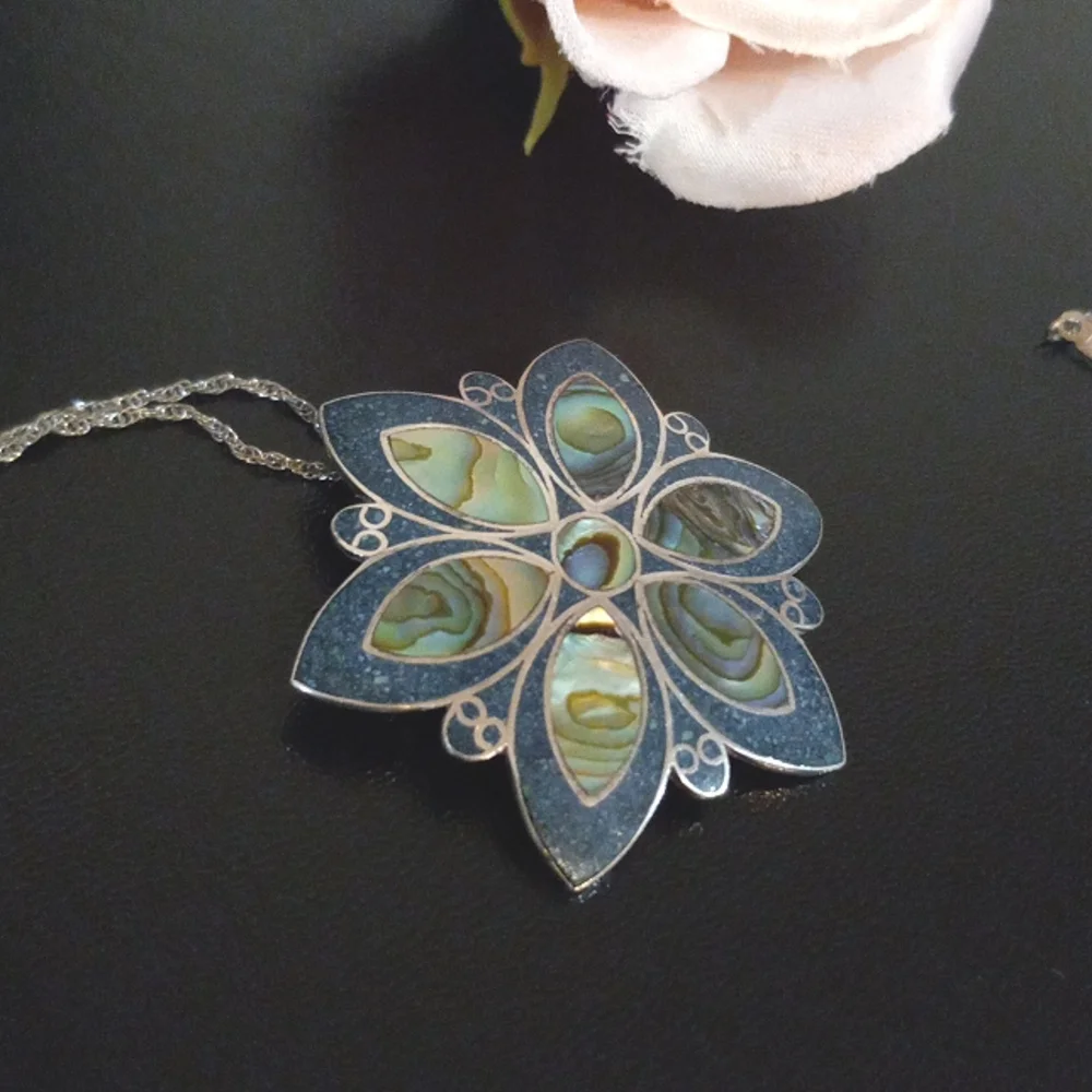 925 Mexico brooch/pendant - Picture 12 of 14